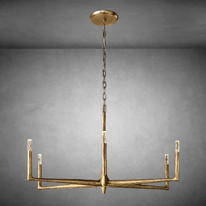 Thalen Forged Round Chandelier 36"48" 60" 72" - Zelno Lighting