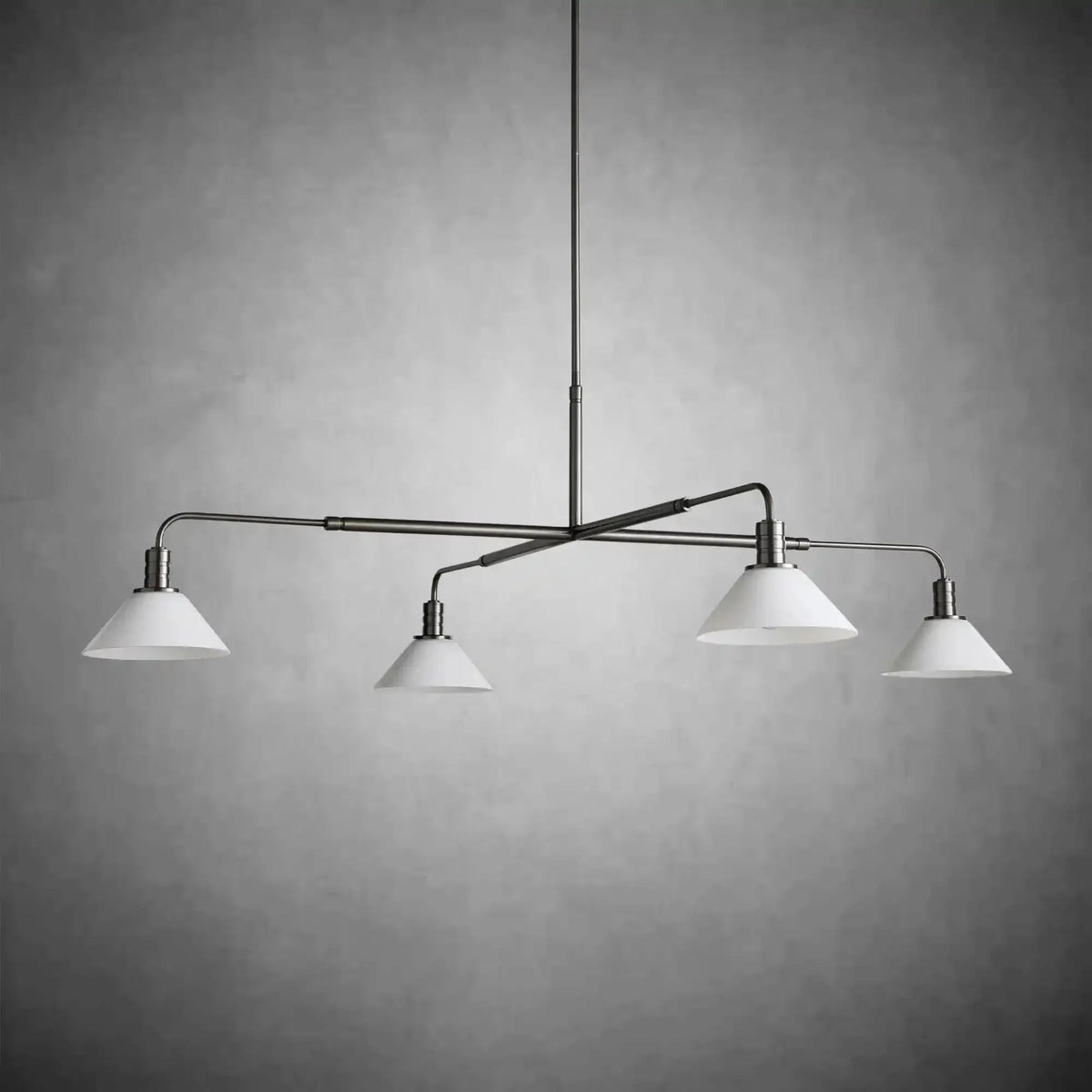 Theron Glass Round Chandelier 30'' 52'' - Zelno