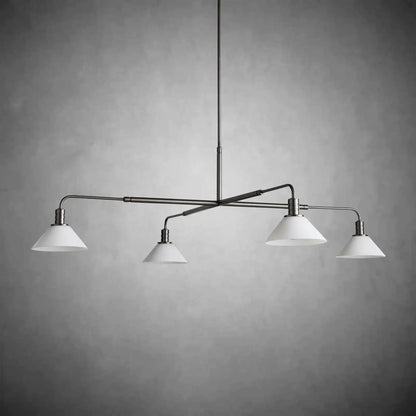Theron Glass Round Chandelier 30'' 52'' - Zelno
