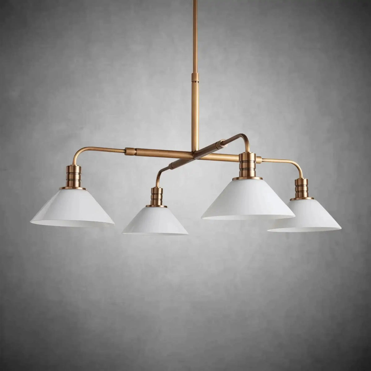 Theron Glass Round Chandelier 30'' 52'' - Zelno