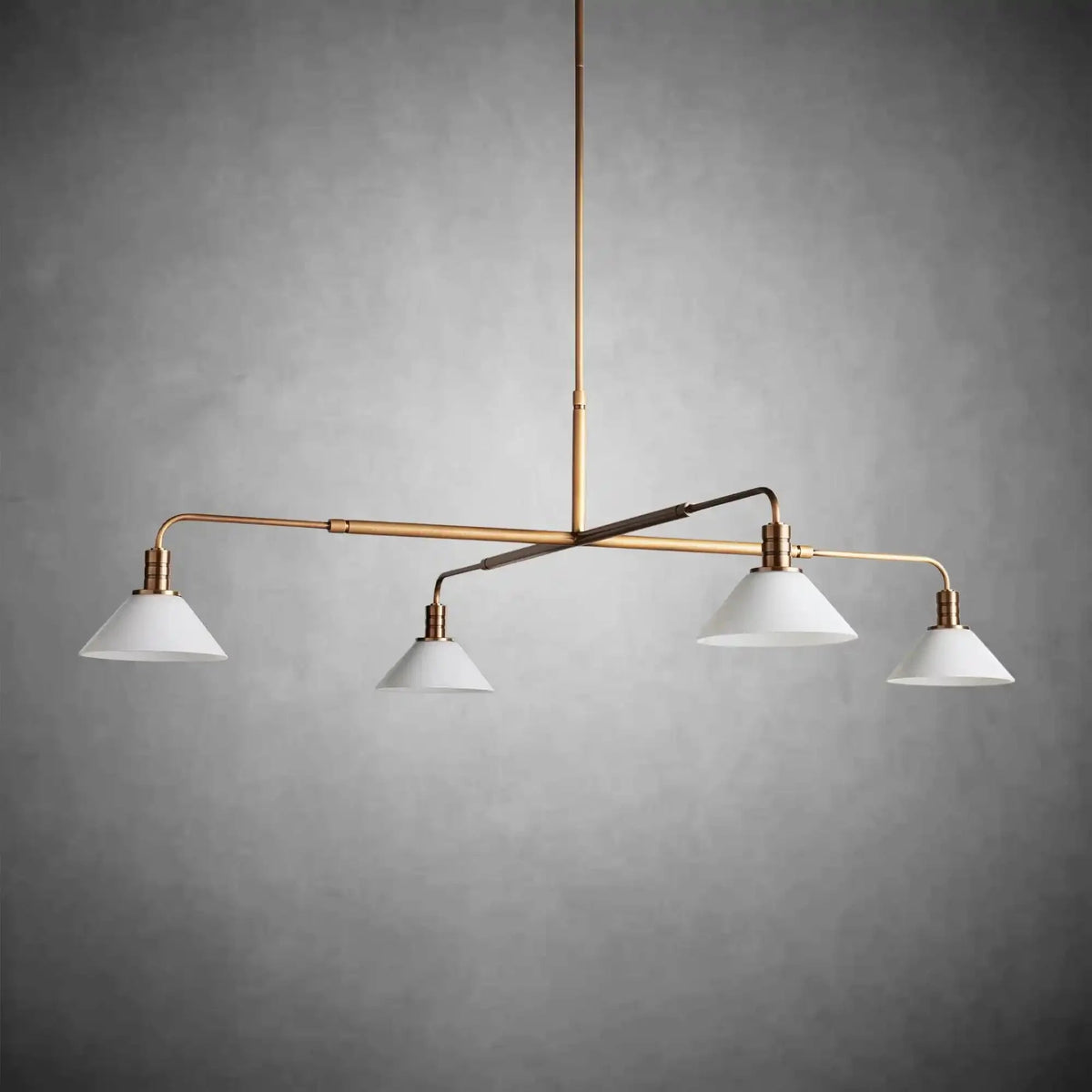 Theron Glass Round Chandelier 30'' 52'' - Zelno