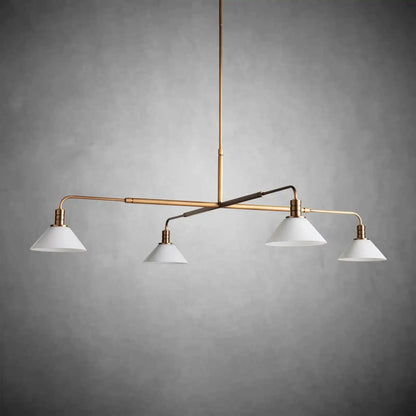 Theron Glass Round Chandelier 30'' 52'' - Zelno
