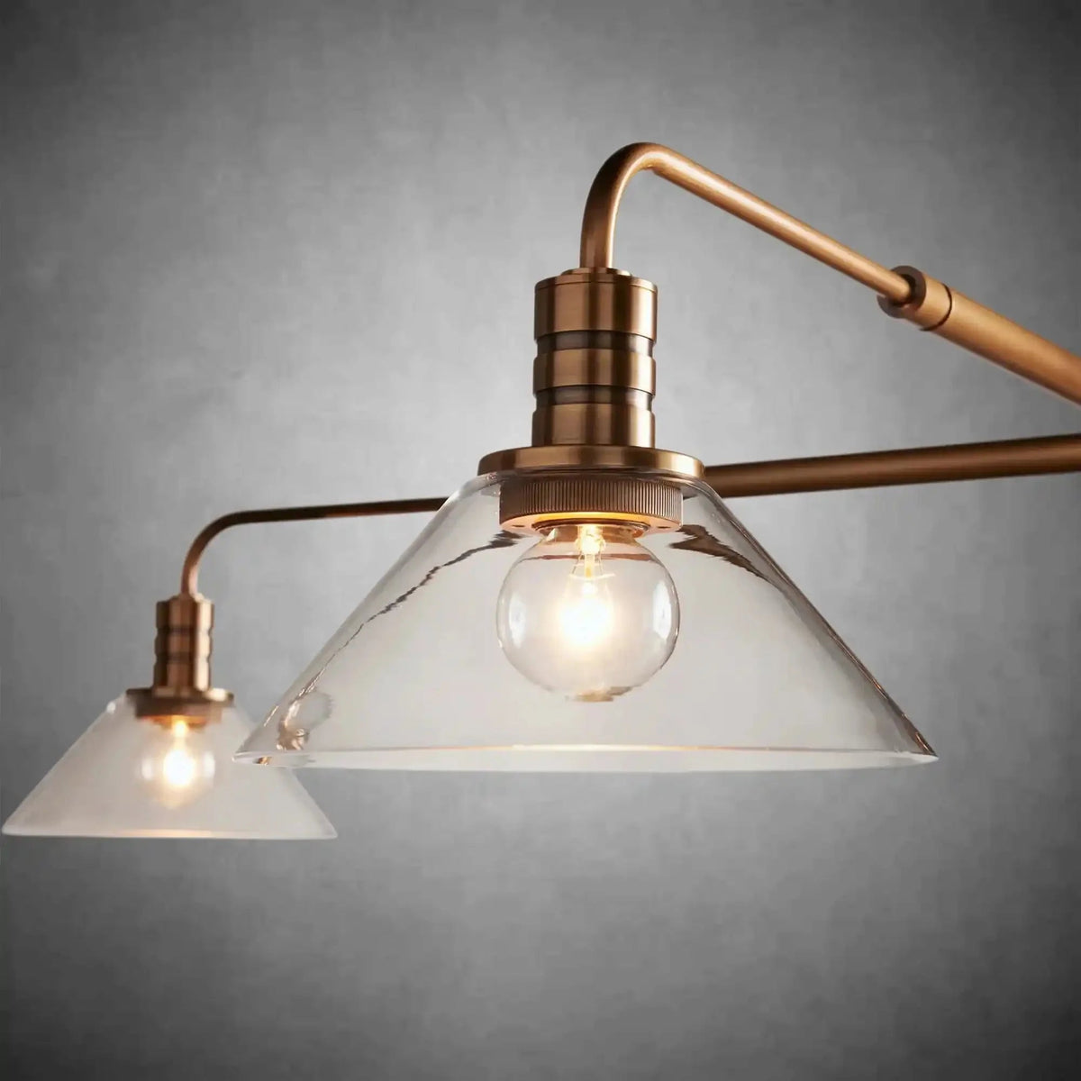 Theron Glass Round Chandelier 30'' 52'' - Zelno