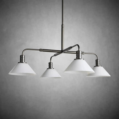 Theron Glass Round Chandelier 30'' 52'' - Zelno