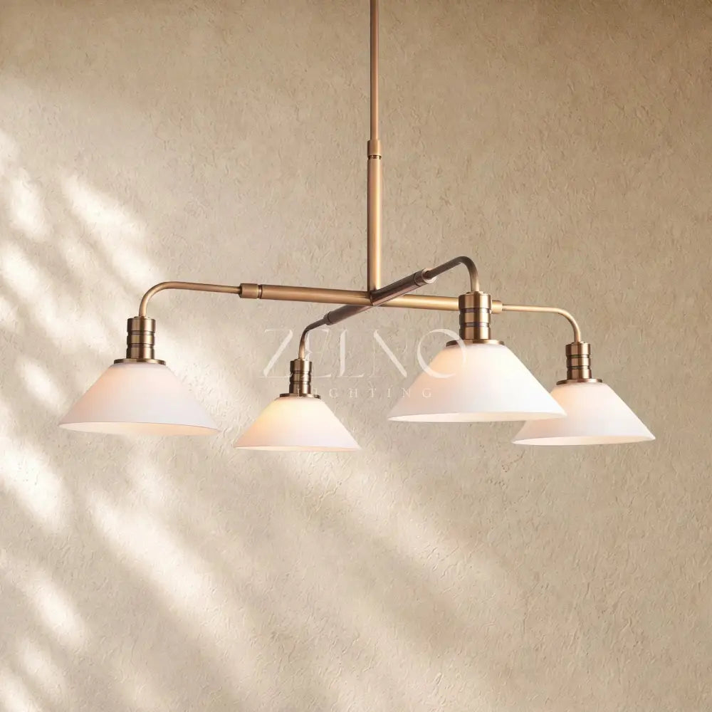 Theronm Glass Round Chandelier - Zelno