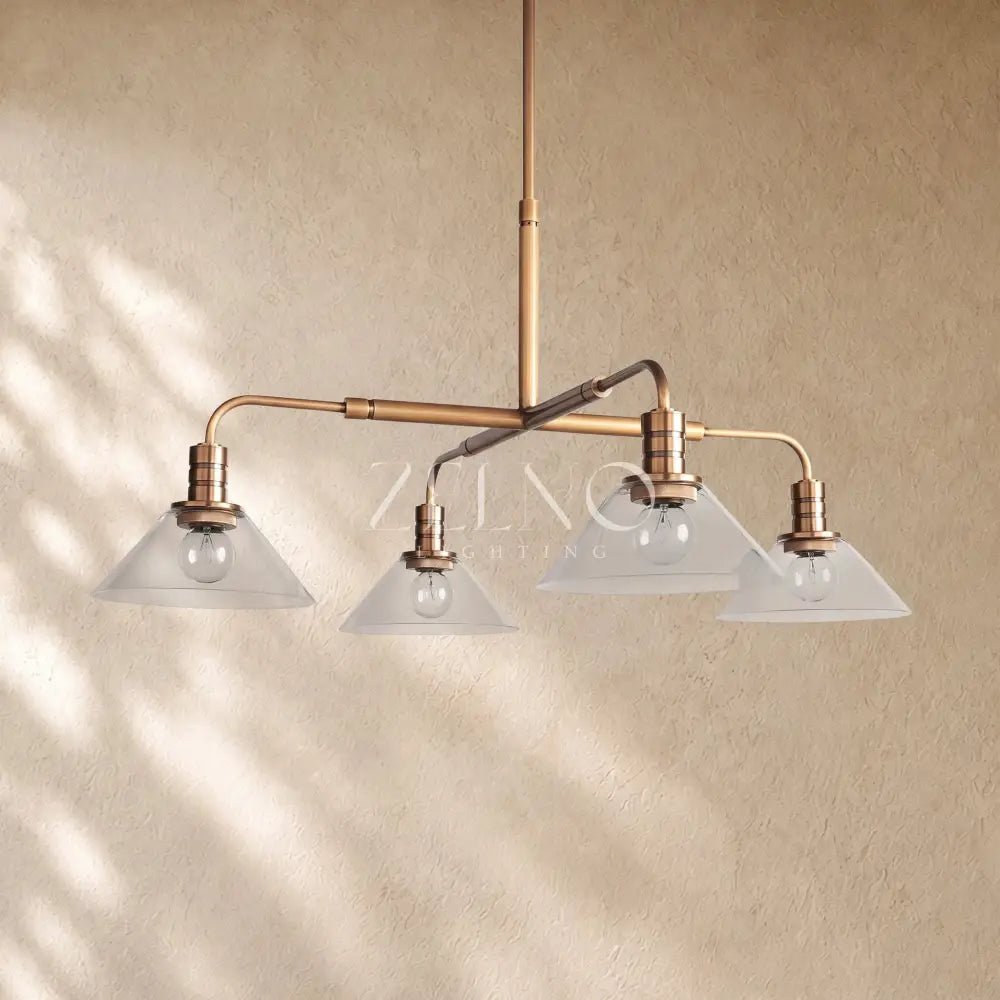 Theronm Glass Round Chandelier - Zelno