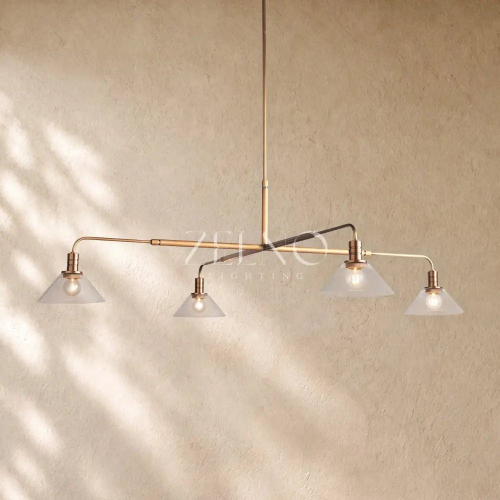 Theronm Glass Round Chandelier - Zelno