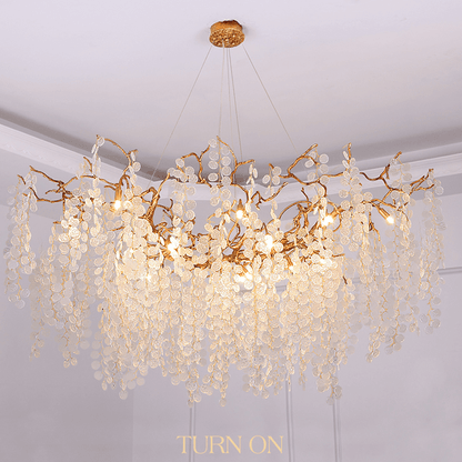 Thirza Branch Crystal Dining Room Chandelier - Zelno Lighting