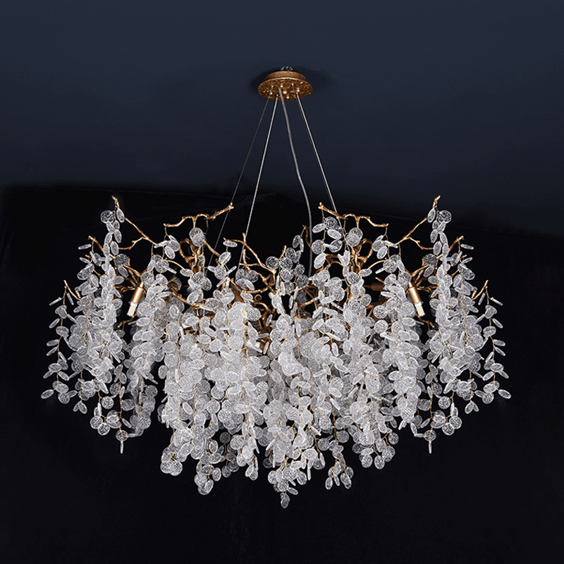 Thirza Branch Crystal Dining Room Chandelier - Zelno Lighting