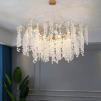 Thirza Branch Crystal Dining Room Chandelier - Zelno Lighting