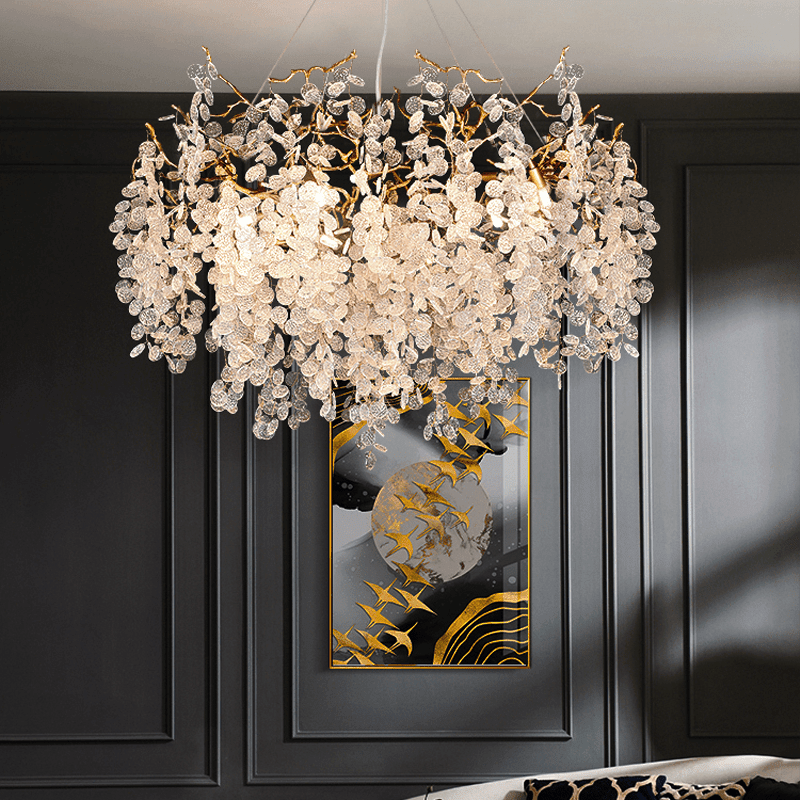 Thirza Tree Branch Crystal Chandelier - Zelno Lighting