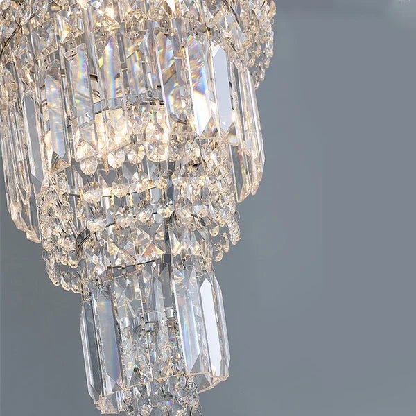 Tiered Crystal Chandelier - Zelno Lighting