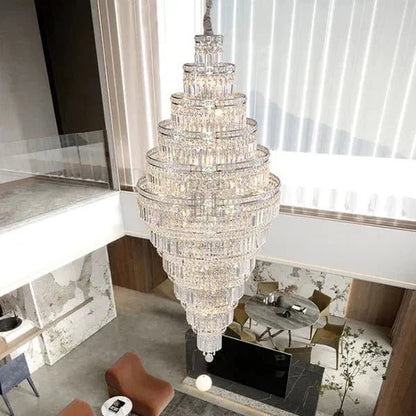 Tiered Crystal Chandelier - Zelno Lighting