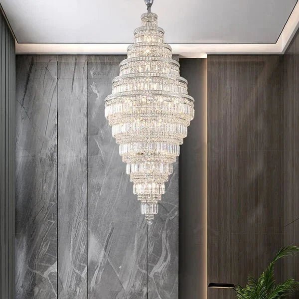 Tiered Crystal Chandelier - Zelno Lighting