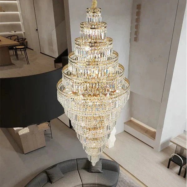 Tiered Crystal Chandelier - Zelno Lighting
