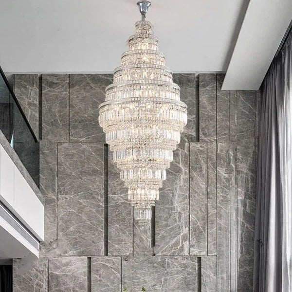 Tiered Crystal Chandelier - Zelno Lighting