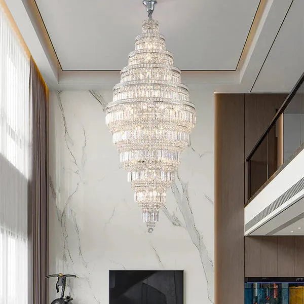 Tiered Crystal Chandelier - Zelno Lighting