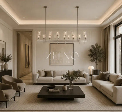 Torch De Vera Rectangular Chandelier - Zelno