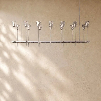 Torch De Vera Rectangular Chandelier - Zelno