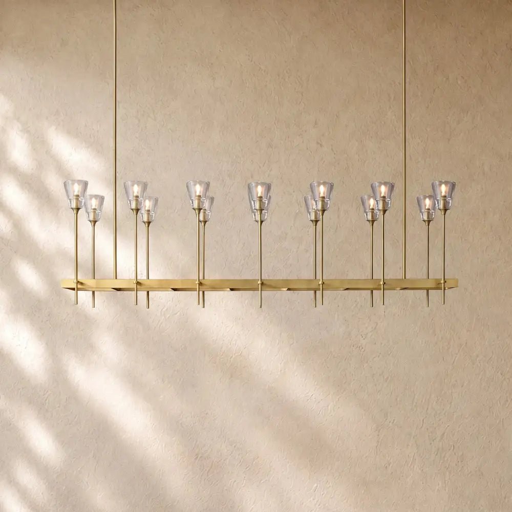 Torch De Vera Rectangular Chandelier - Zelno