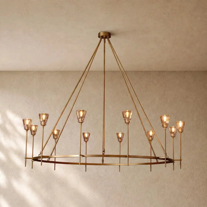 Torch de Vera Round Chandelier - Zelno