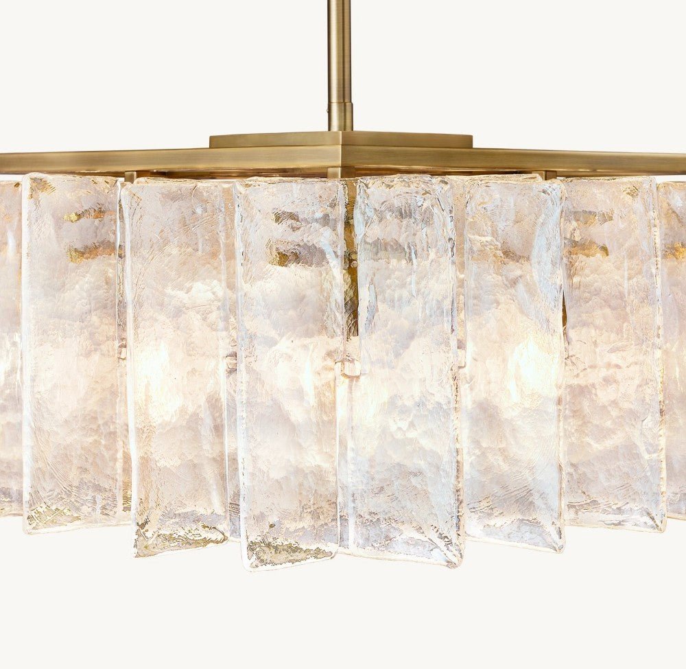 Trama Rectangular Chandelier 49" - Zelno Lighting