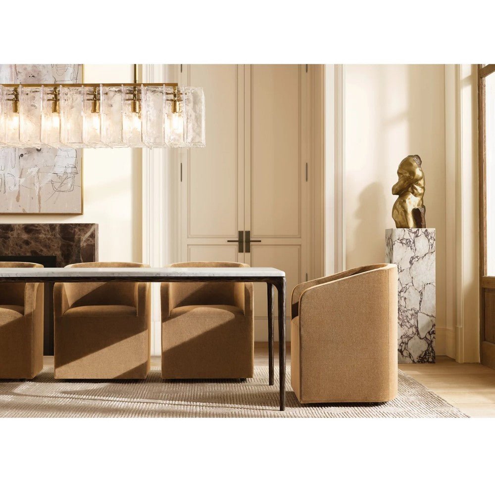 Trama Rectangular Chandelier 67" - Zelno Lighting