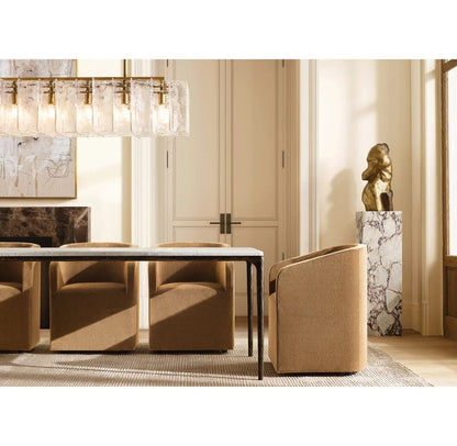 Trama Rectangular Chandelier 67" - Zelno Lighting