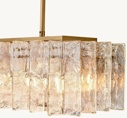 Trama Rectangular Chandelier 67" - Zelno Lighting