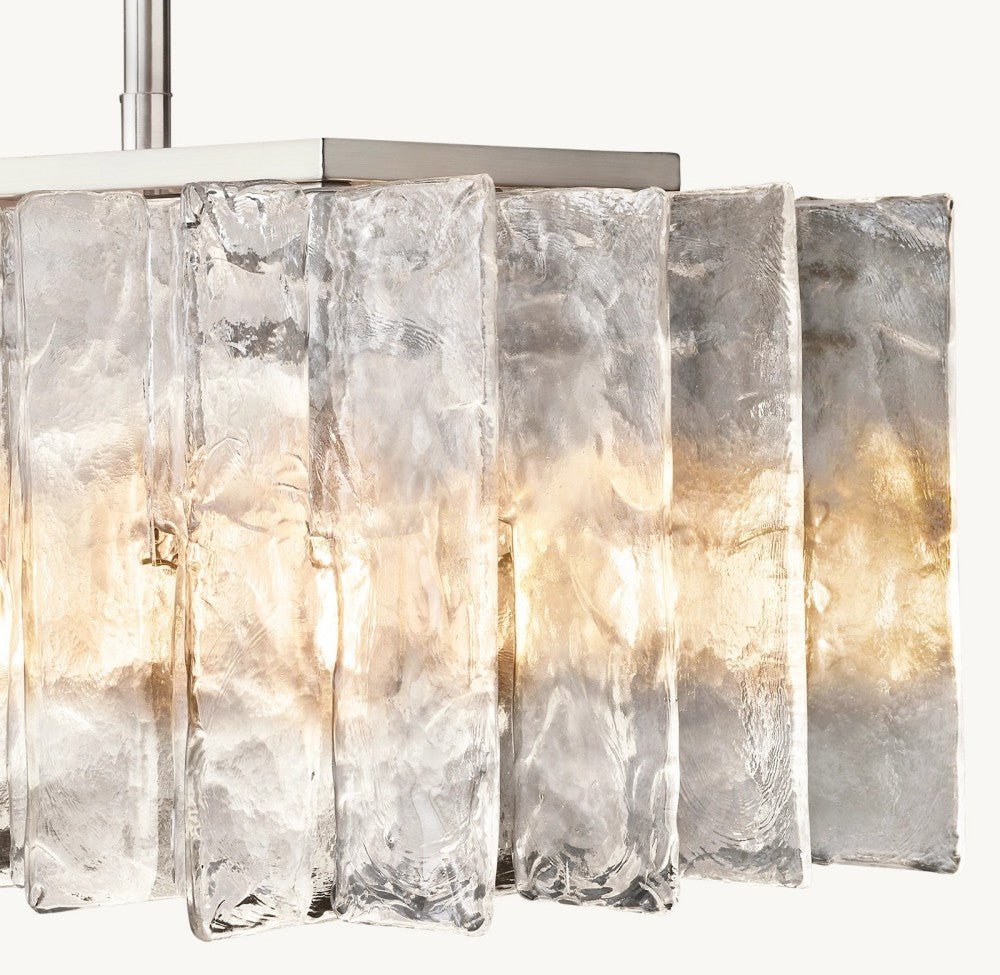Trama Rectangular Chandelier 67" - Zelno Lighting
