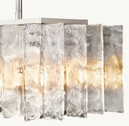 Trama Rectangular Chandelier 67" - Zelno Lighting