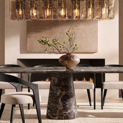 Trama Rectangular Chandelier 67" - Zelno Lighting