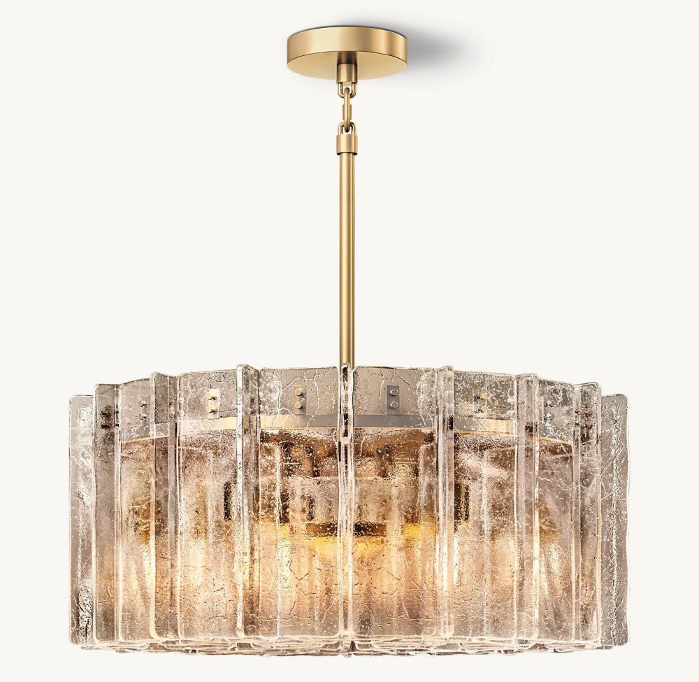 Trama Round Chandelier 37" - Zelno Lighting