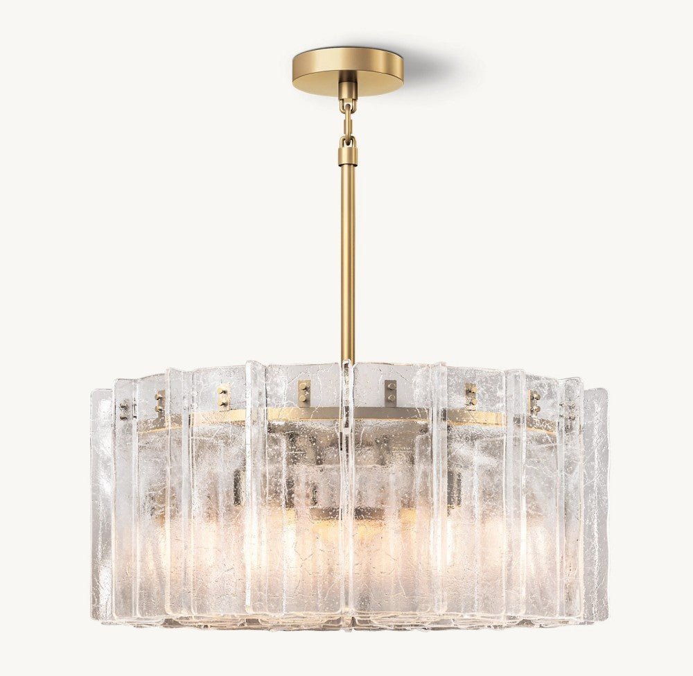 Trama Round Chandelier 37" - Zelno Lighting