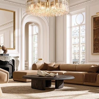 Trama Round Chandelier 48" - Zelno Lighting