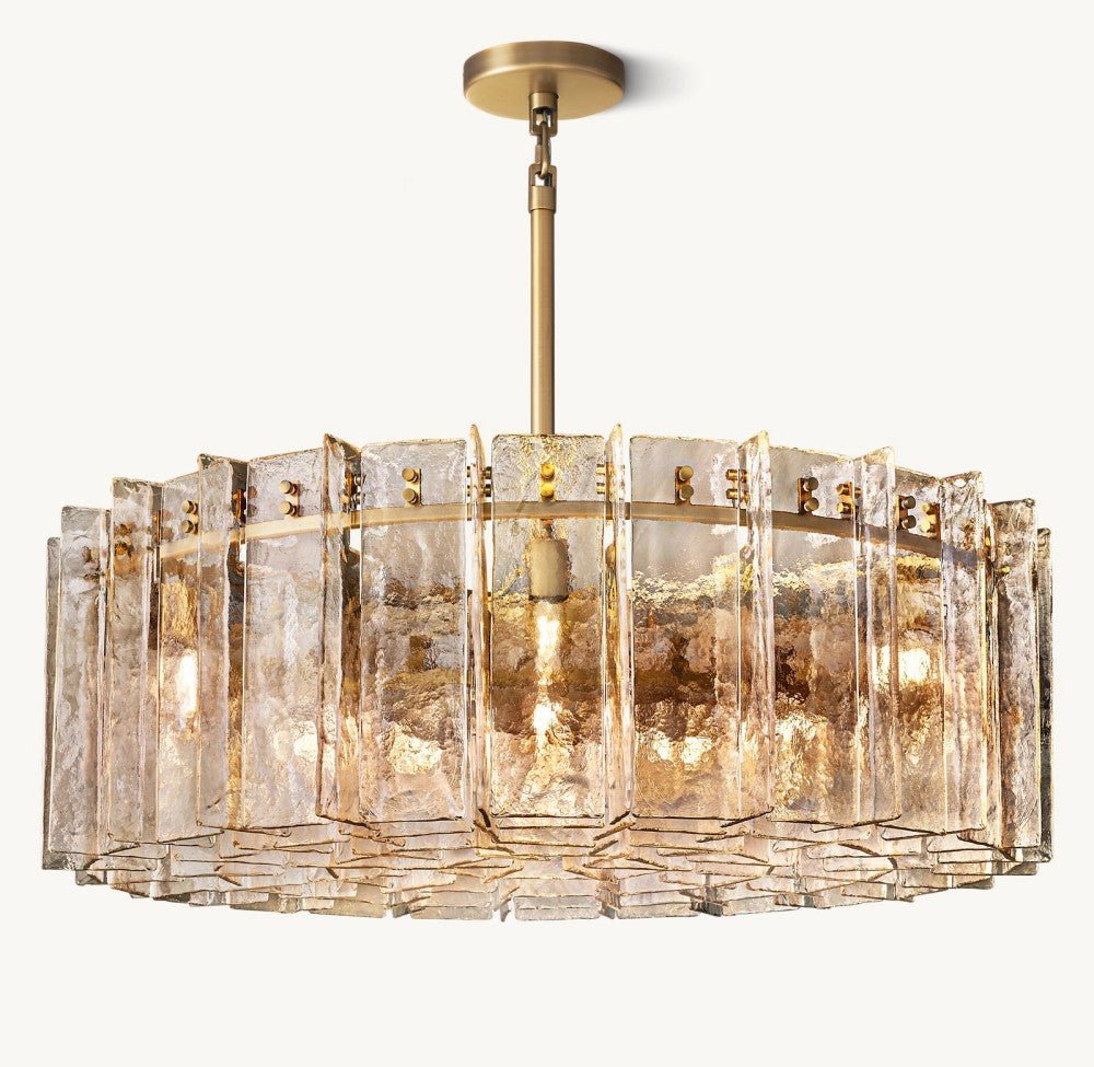 Trama Round Chandelier 48" - Zelno Lighting