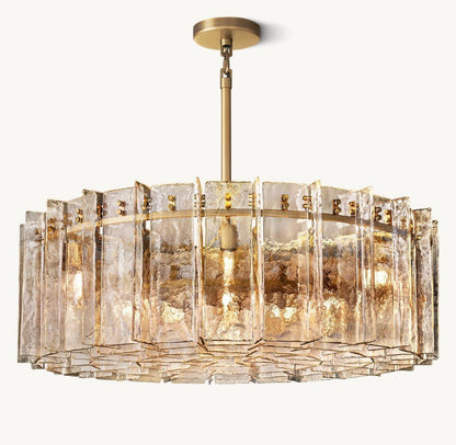 Trama Round Chandelier 48" - Zelno Lighting