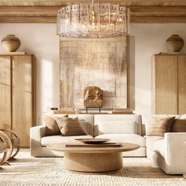 Trama Round Chandelier 48" - Zelno Lighting