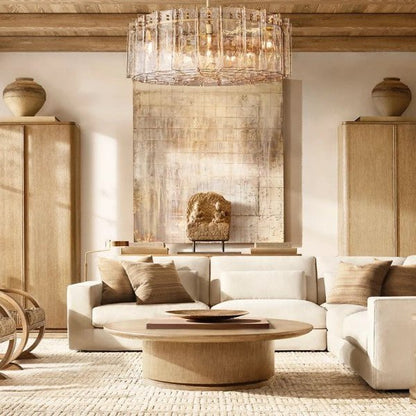 Trama Round Chandelier 48" - Zelno Lighting