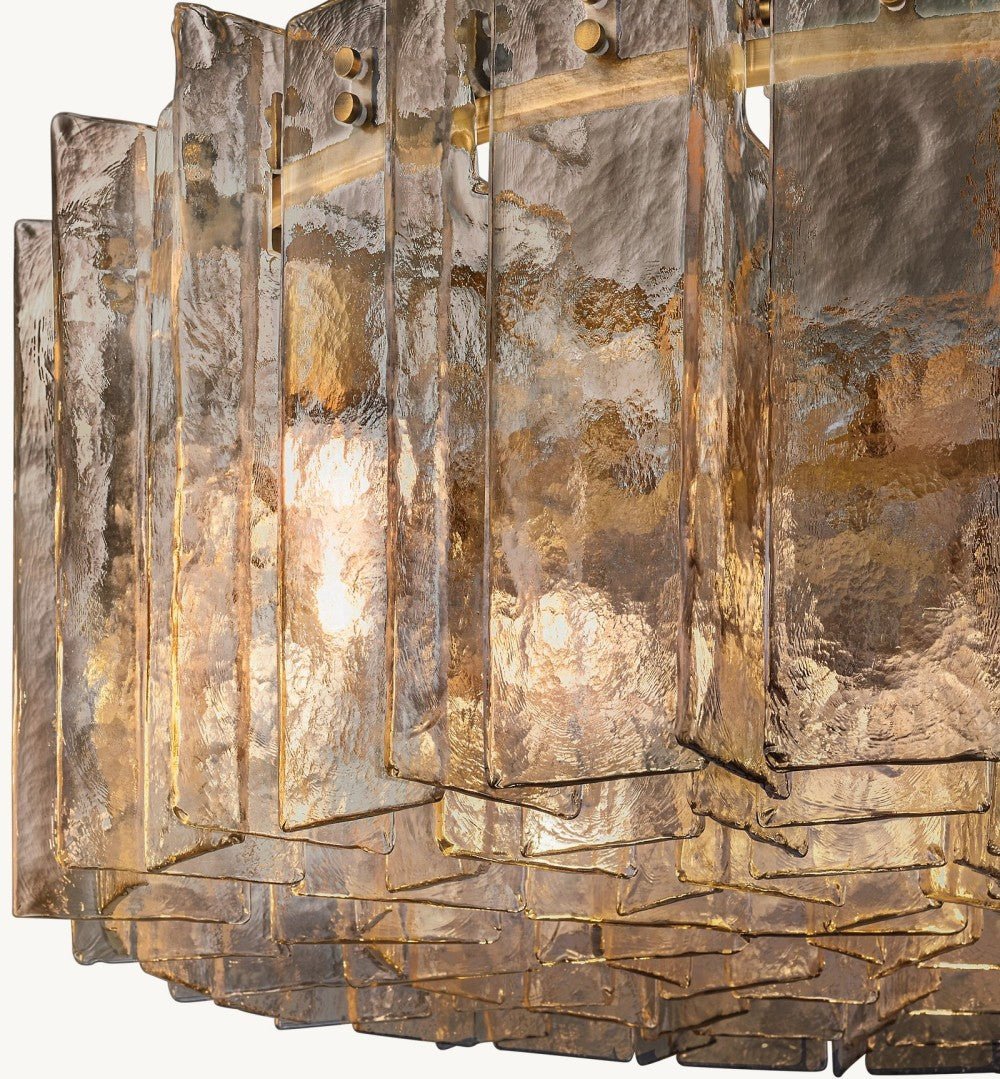 Trama Round Chandelier 48" - Zelno Lighting