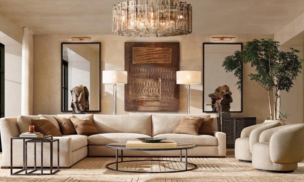 Trama Round Chandelier 48" - Zelno Lighting