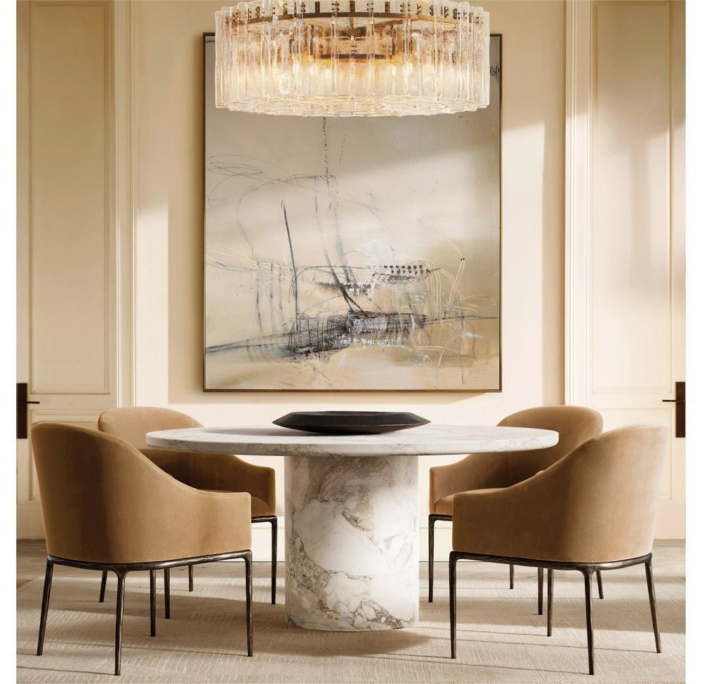Trama Round Chandelier 48" - Zelno Lighting
