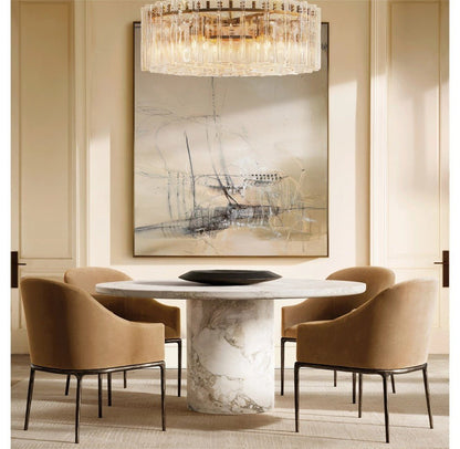 Trama Round Chandelier 48" - Zelno Lighting