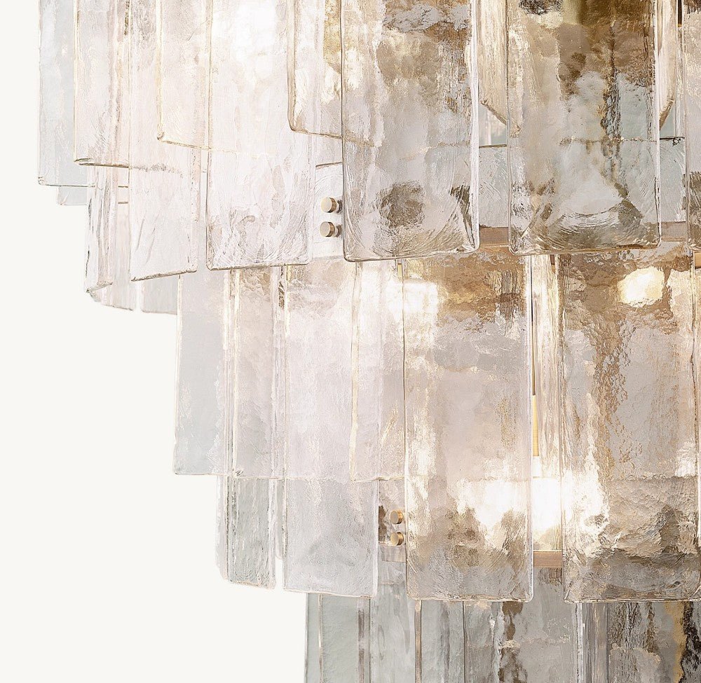 Trama Tiered Round Chandelier 47" - Zelno Lighting
