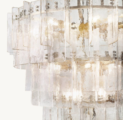 Trama Tiered Round Chandelier 47" - Zelno Lighting