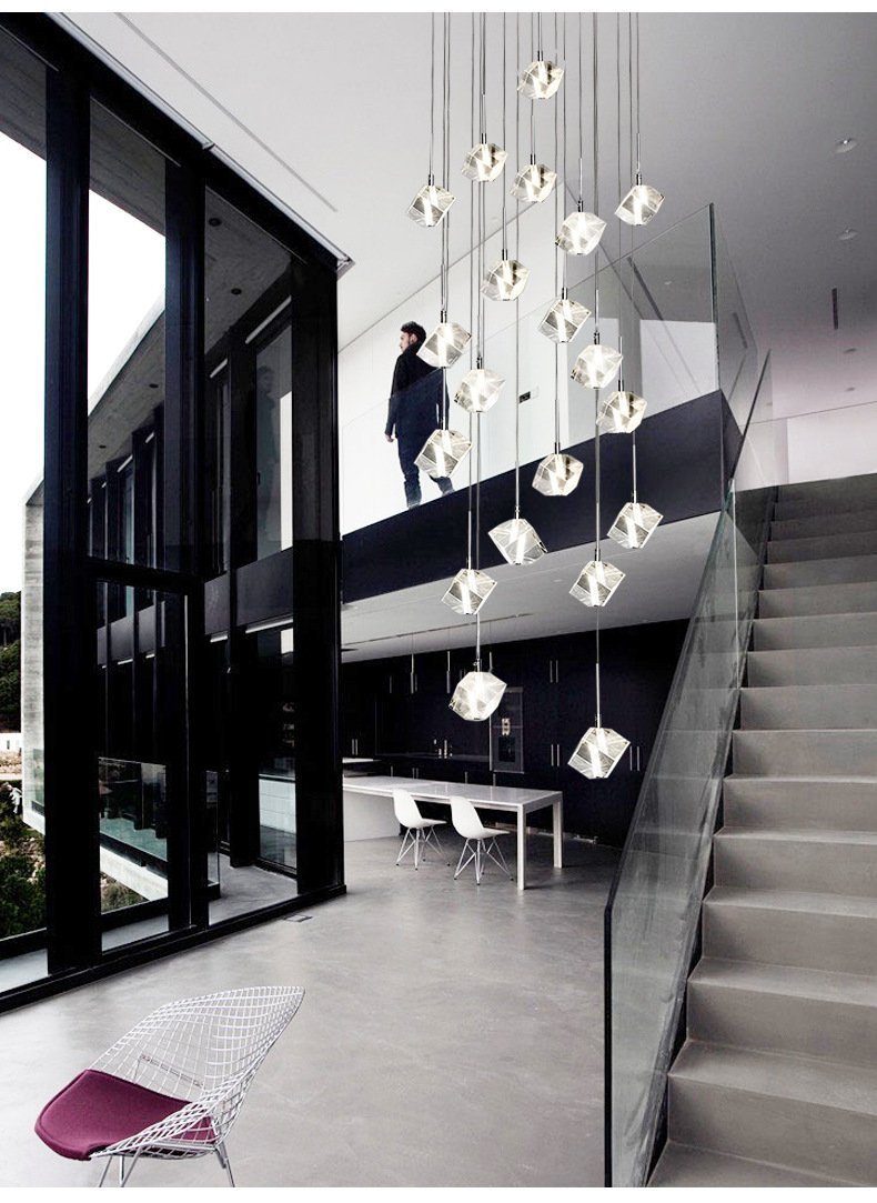 Transparent Crystal Chandelier - Zelno Lighting