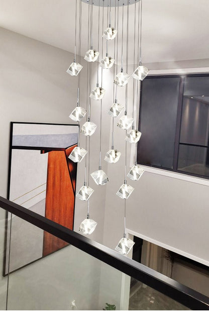 Transparent Crystal Chandelier - Zelno Lighting