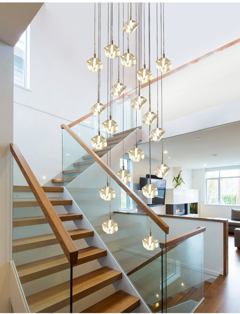 Transparent Crystal Chandelier - Zelno Lighting