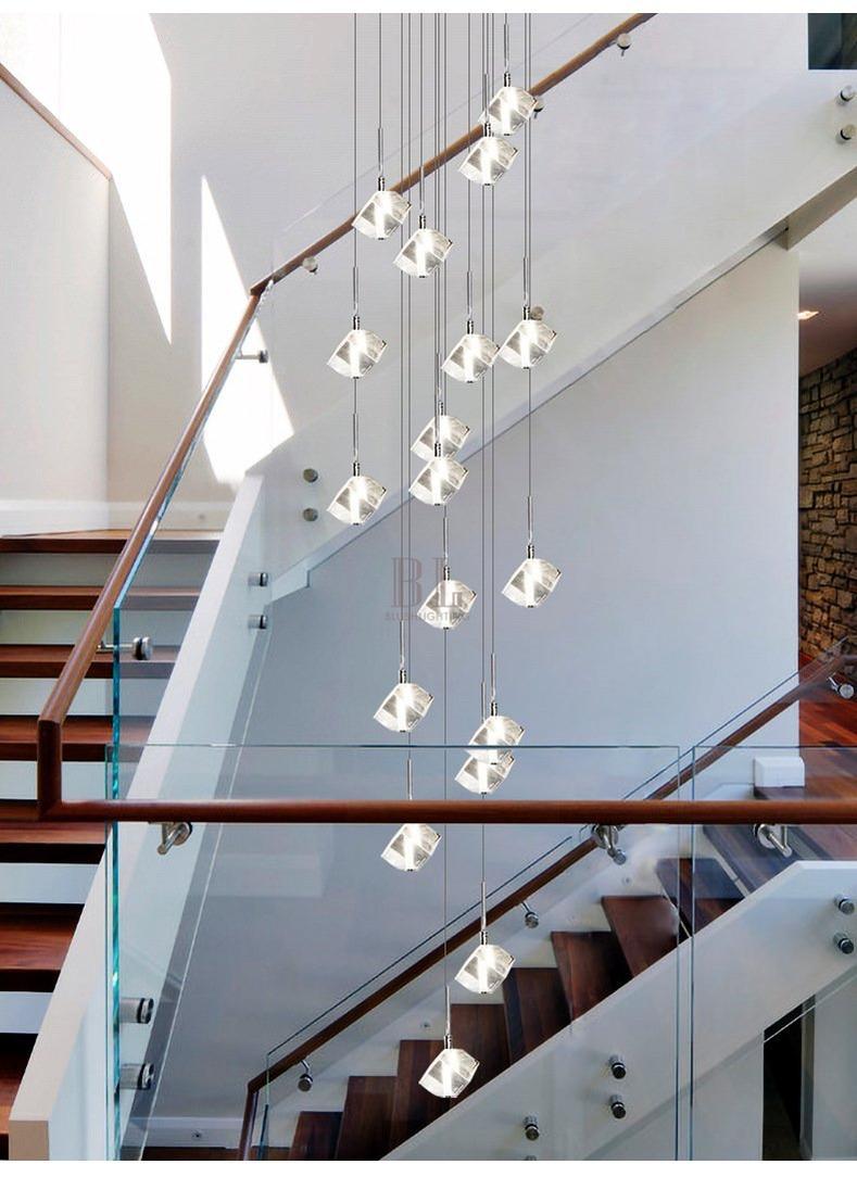 Transparent Crystal Chandelier - Zelno Lighting