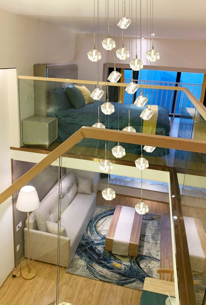 Transparent Crystal Chandelier - Zelno Lighting